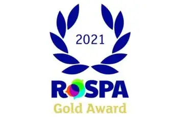 RoSPA Gold Award 2021 logo recognising Britcon's achievement in health and safety excellence.