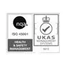 NQA ISO 45001 health and safety management certification logo
